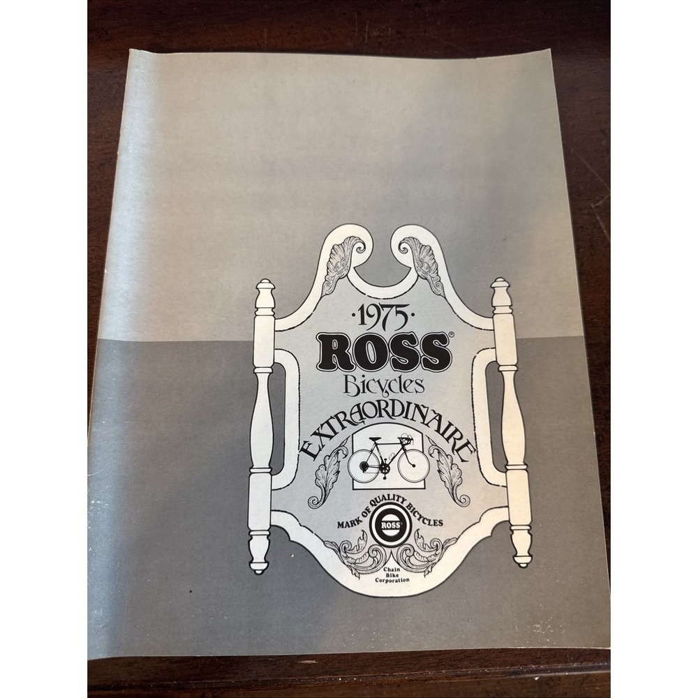 1979 Ross Bicycle Sales Brochure Catalog Vintage